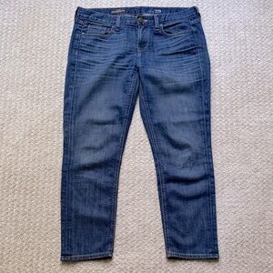 J. Crew | Cropped Matchstick Mid-Rise Denim Blue Jeans | Size 29